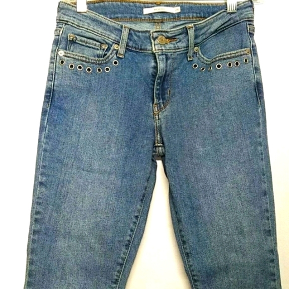 711 Levi's 26 Skinny Raw Cut Jeans 👖  26 x 25 - Picture 3 of 11